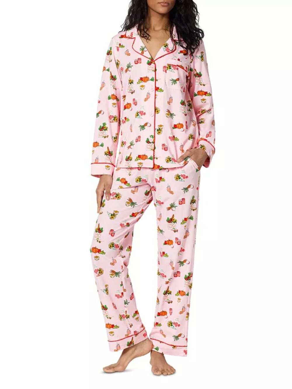 BedHead Pajamas Women's 100% Cotton Top Ball Dance Print (Retired pattern)
